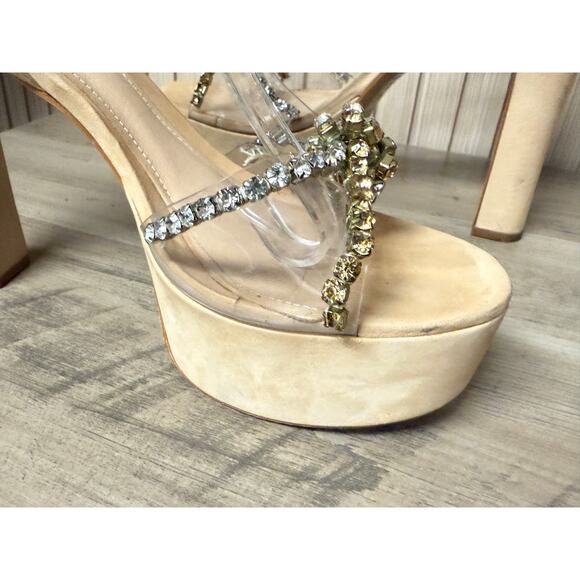 SCHUTZ Women's Jayda Ankle Strap Platform Heels Size 9.5B - Picture 10 of 16